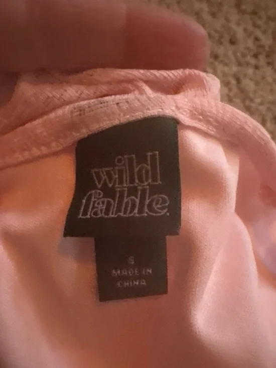 wild fable Light Pink Ruffled Tiered Sundress - Picture 3 of 3